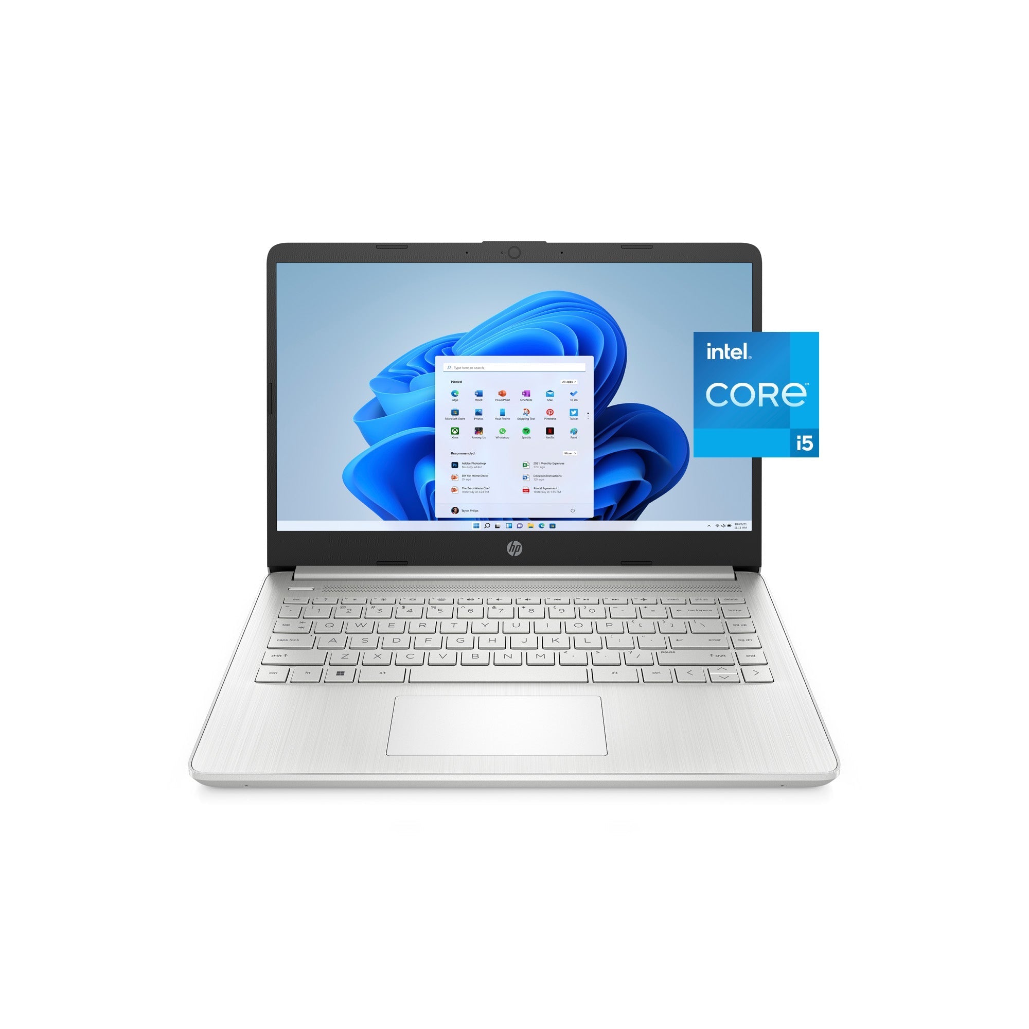 HP 14-dQ2078wm 14 HD i5-1135G7 2.4GHz Intel Iris Xe Graphics 8GB RAM 256GB SSD Win 11 Home Silver
