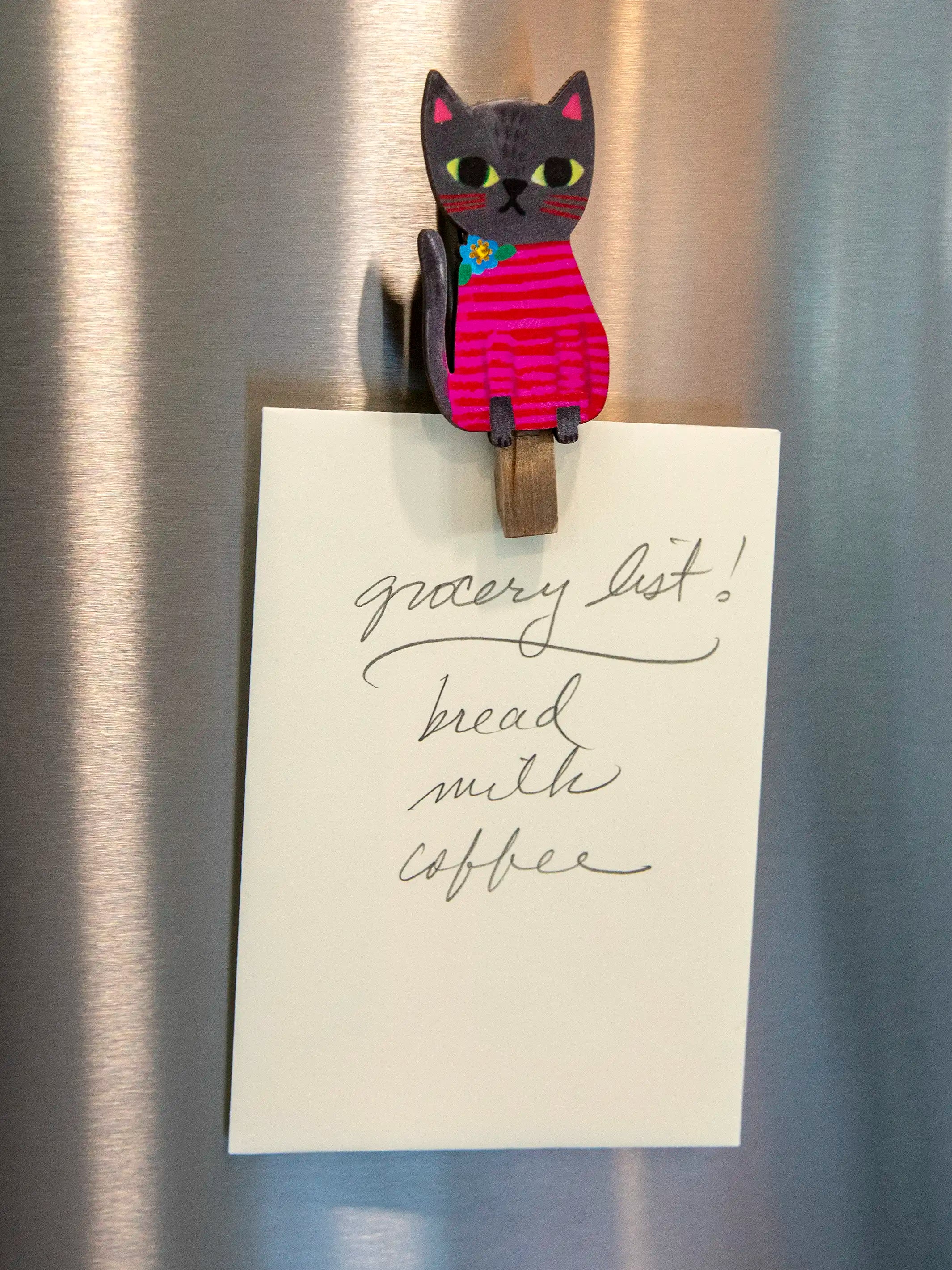 Magnet Happy Clips. Set of 2 - Cat