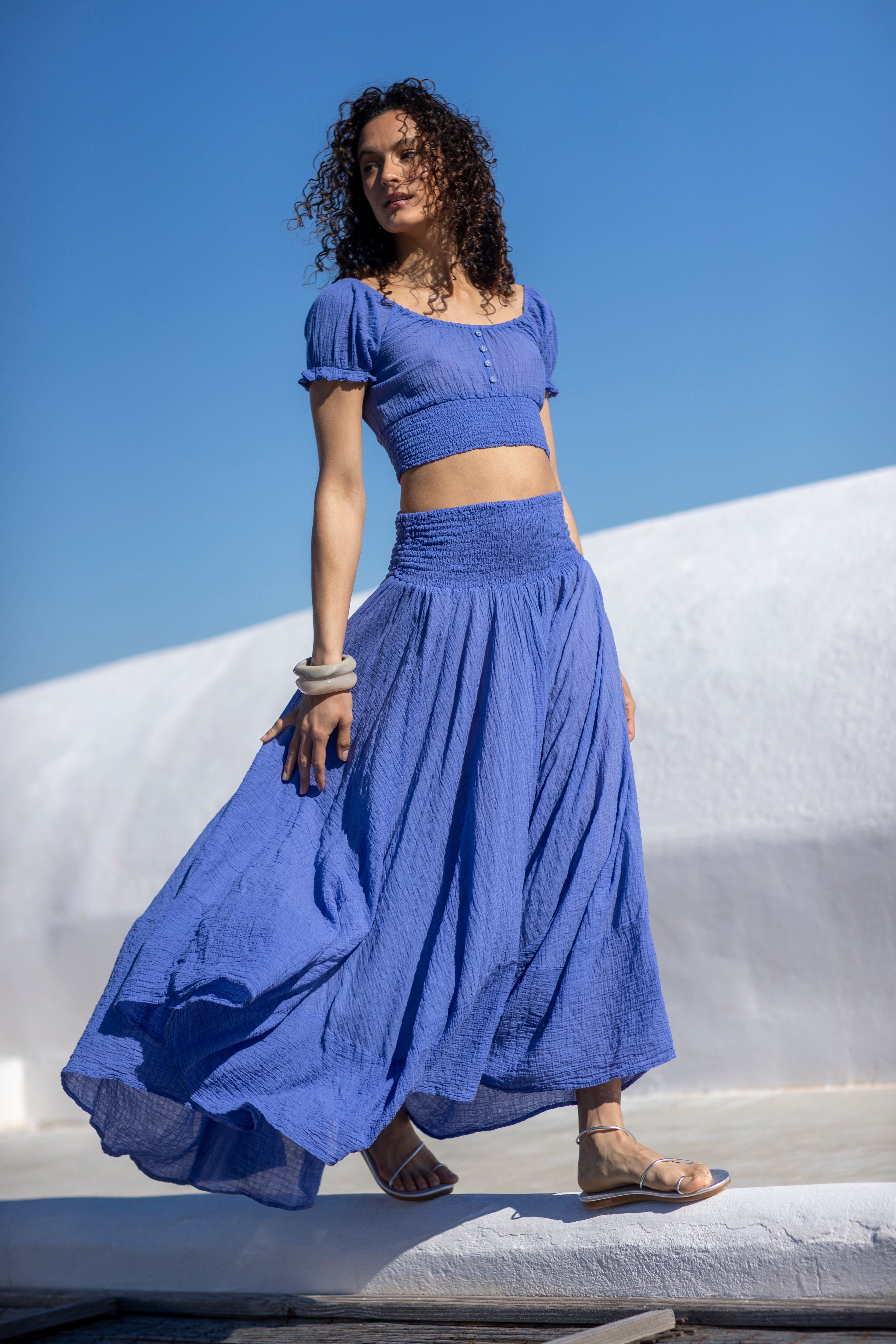 Zelda Cotton Skirt Persian