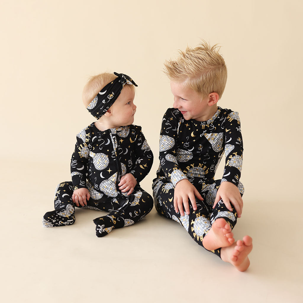 Midnight Bash Luxe Bow Headwrap