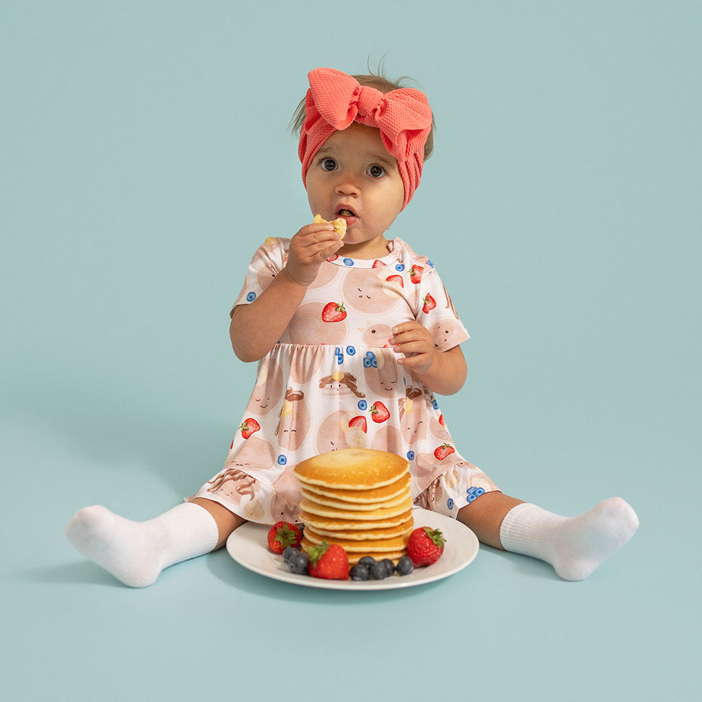 Pancakes Ruffled Twirl Bodysuit Dress