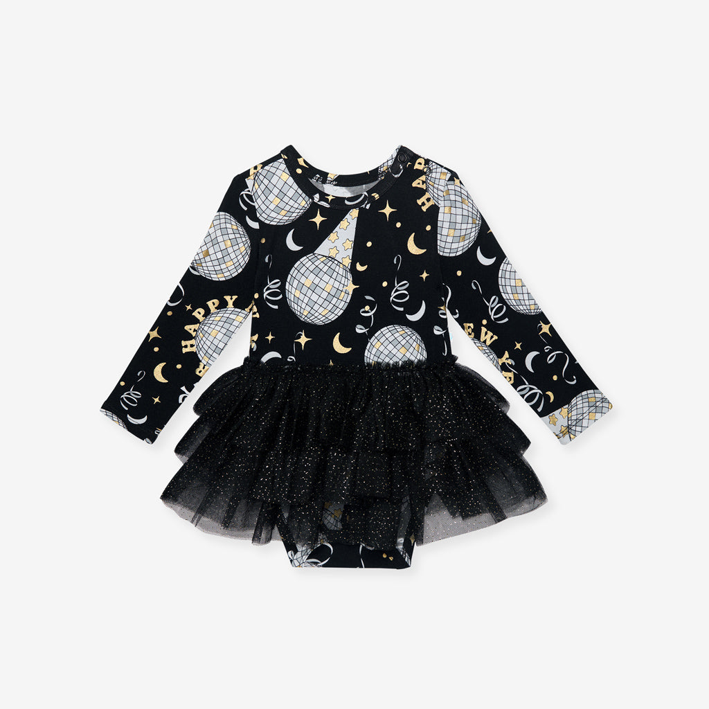 Midnight Bash Tulle Bodysuit Dress