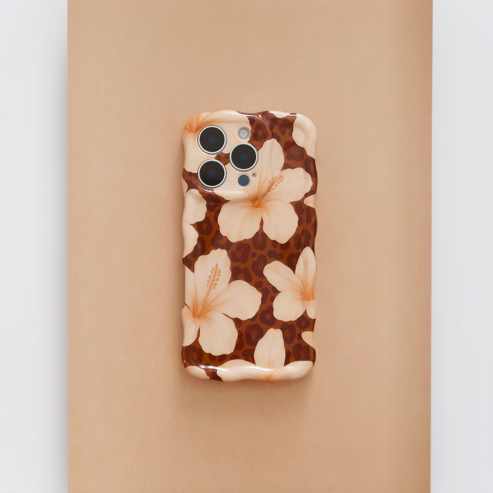 Wavy Phone Case - Safari Bloom
