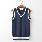 V NECK KNIT VEST