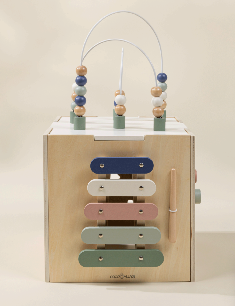 Wooden Activity Cube