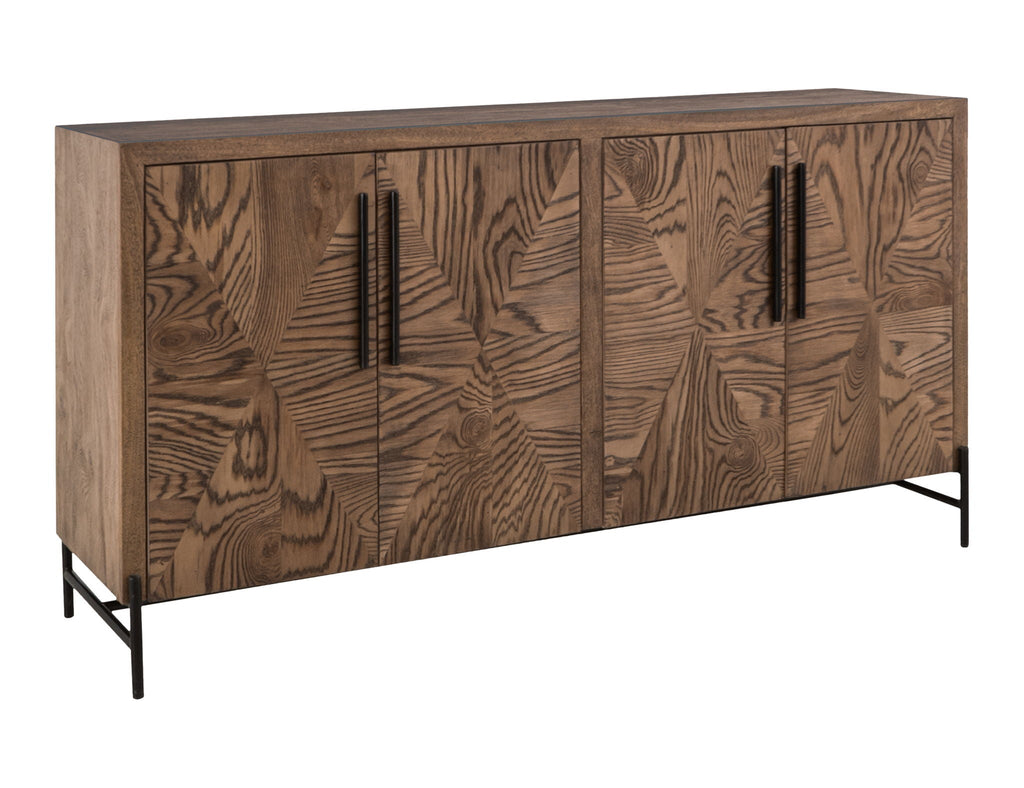 Verona - 4-Door Console - Renwick Oak Brown