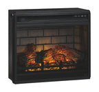 Willowton - Whitewash - 2 Pc. - 64 TV Stand with Faux Firebrick Fireplace Insert