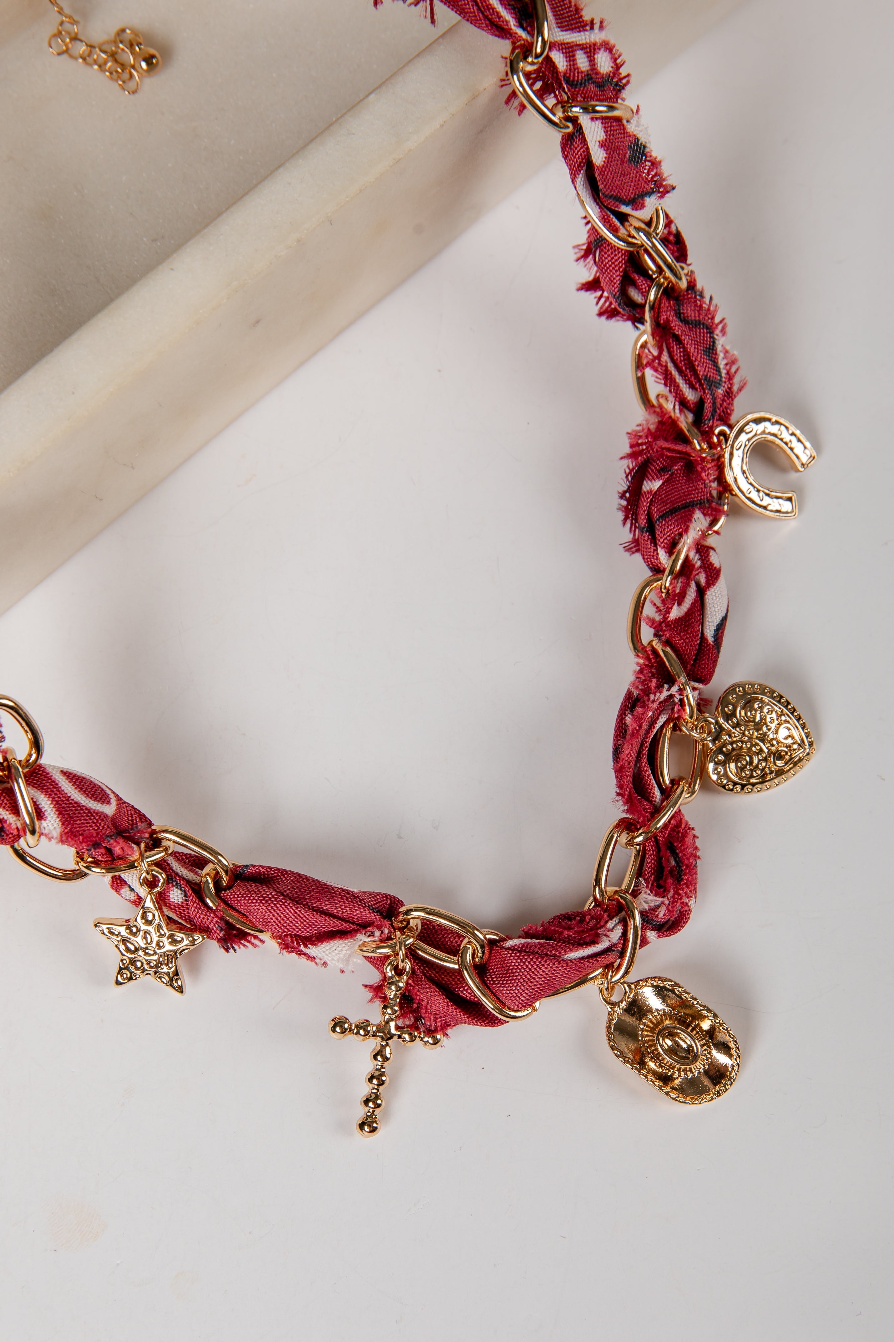 Stella Bandana Charm Necklace