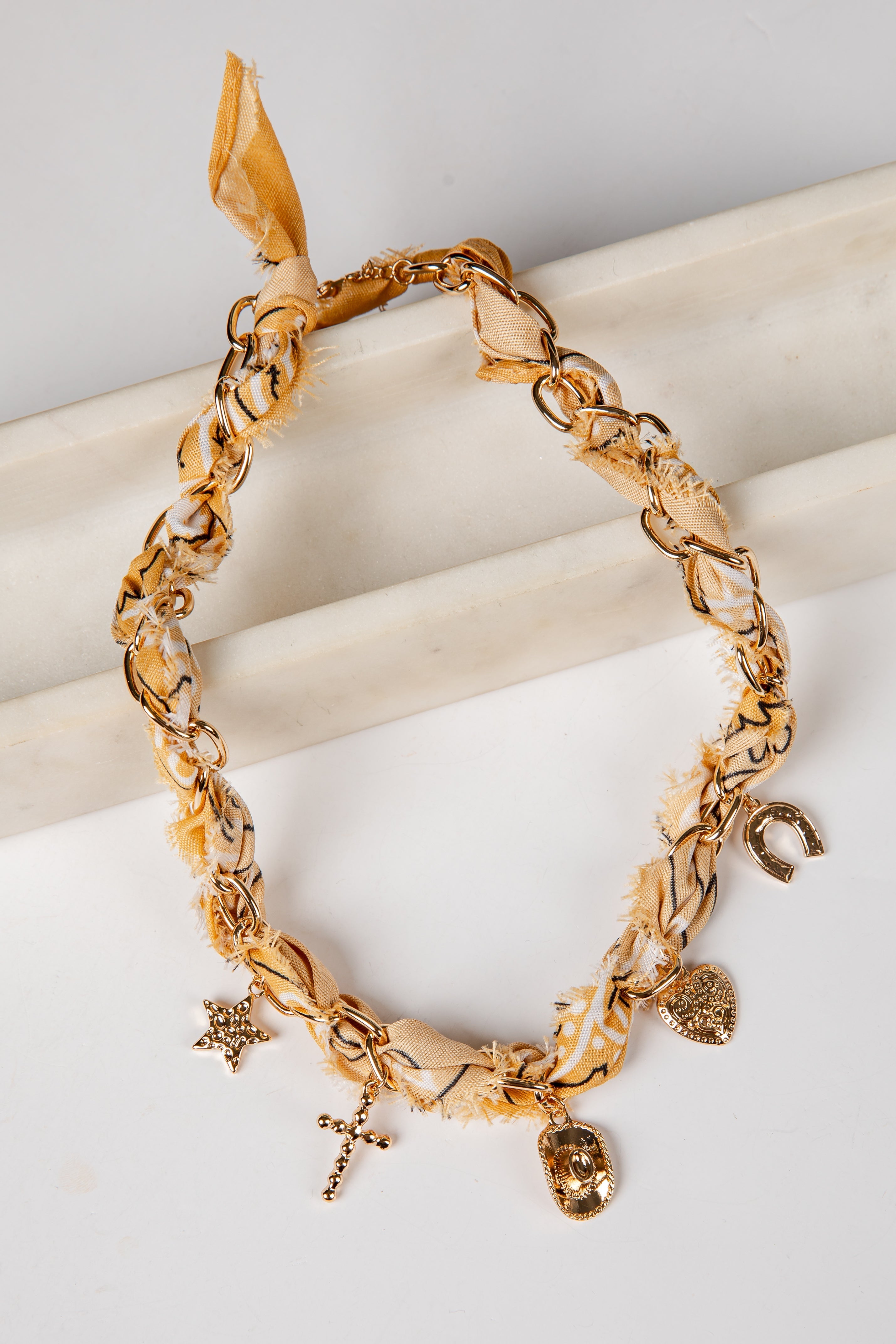 Stella Bandana Charm Necklace